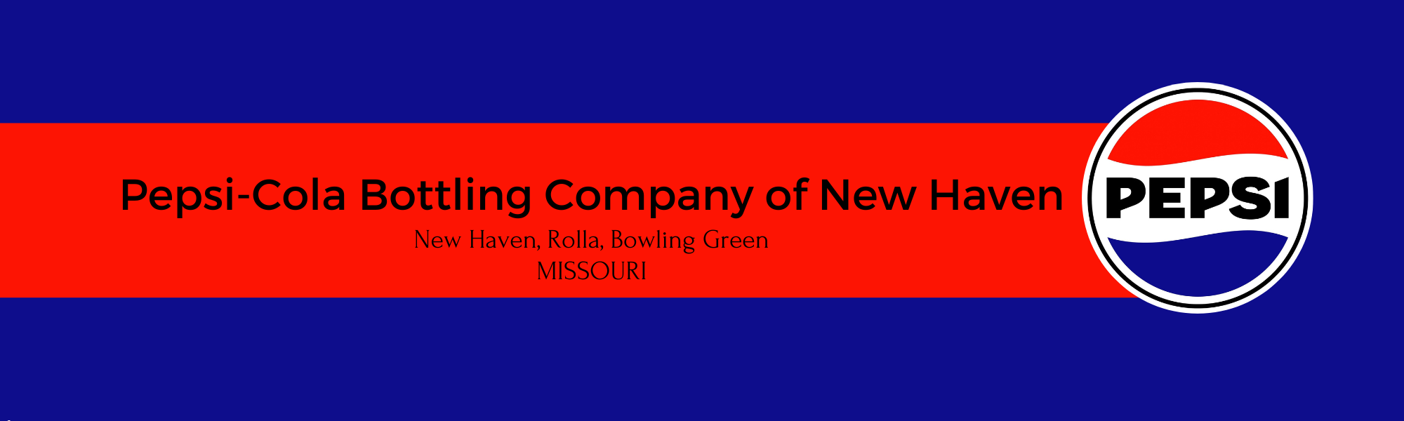 Pepsi Red and Blue Banner
